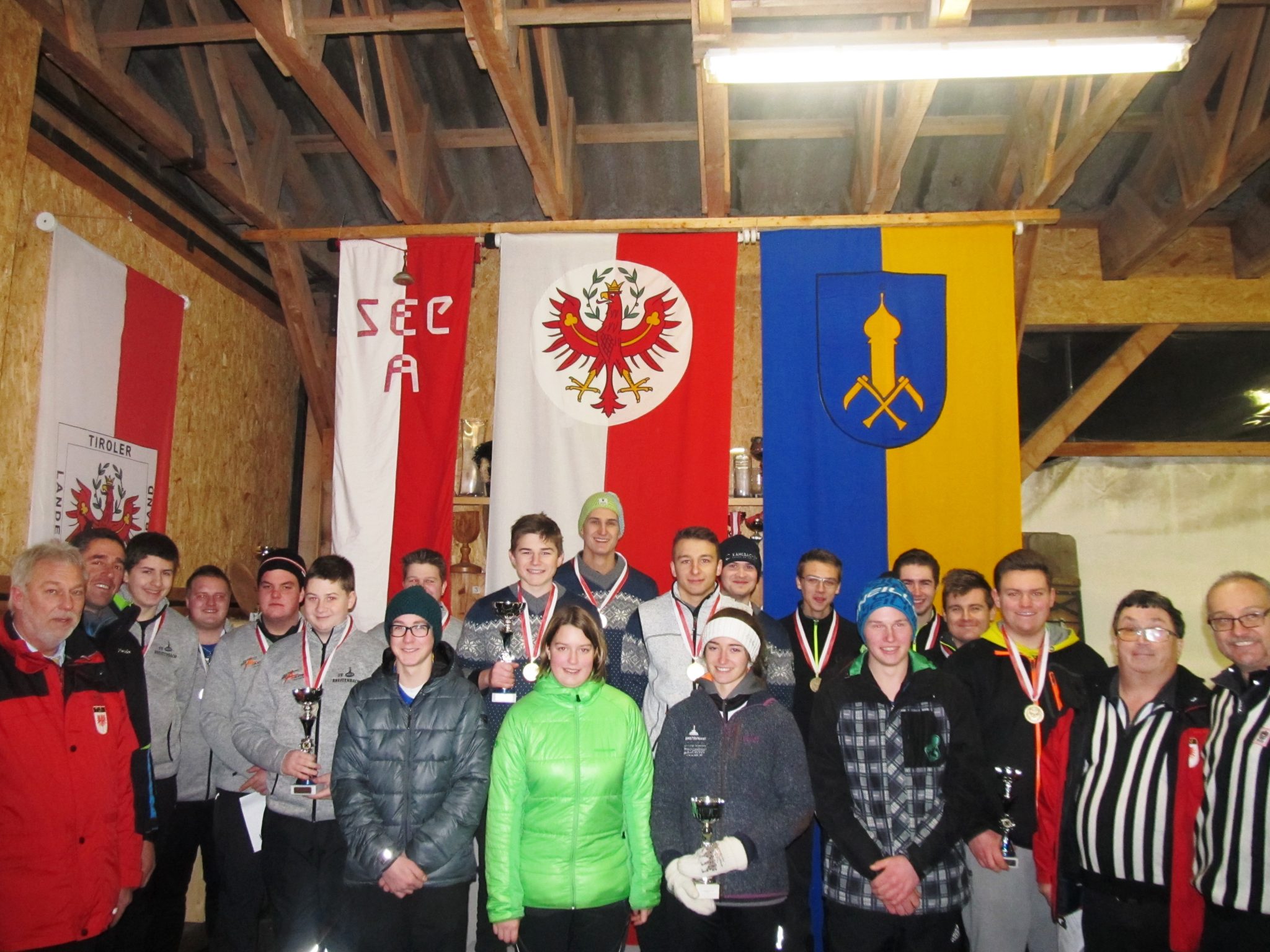 Endergebnis der Landesmeisterschaft Jugend U 19 im Mannschaftswettbewerb, am 10.01.2016 in Aurach bei Kitzbühel