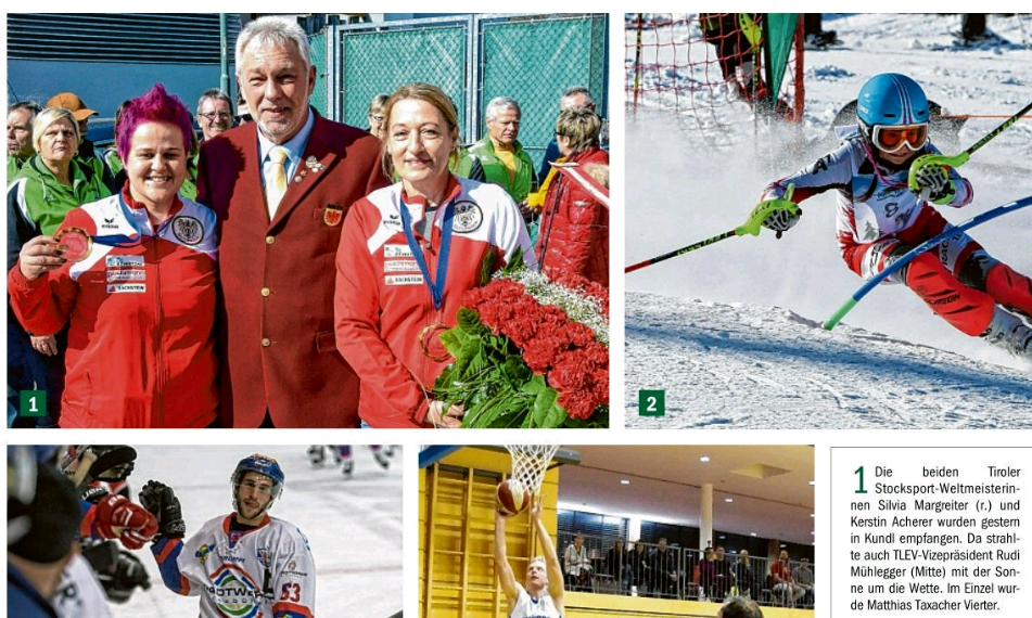 Erfolgreiche EM / WM für Tiroler SportlerInnen  (Bilder und Presseberichte)