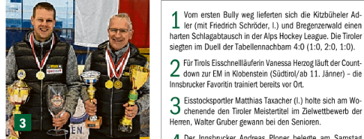 Berichte in der Tiroler Tageszeitung – Wintersaison 2018/19
