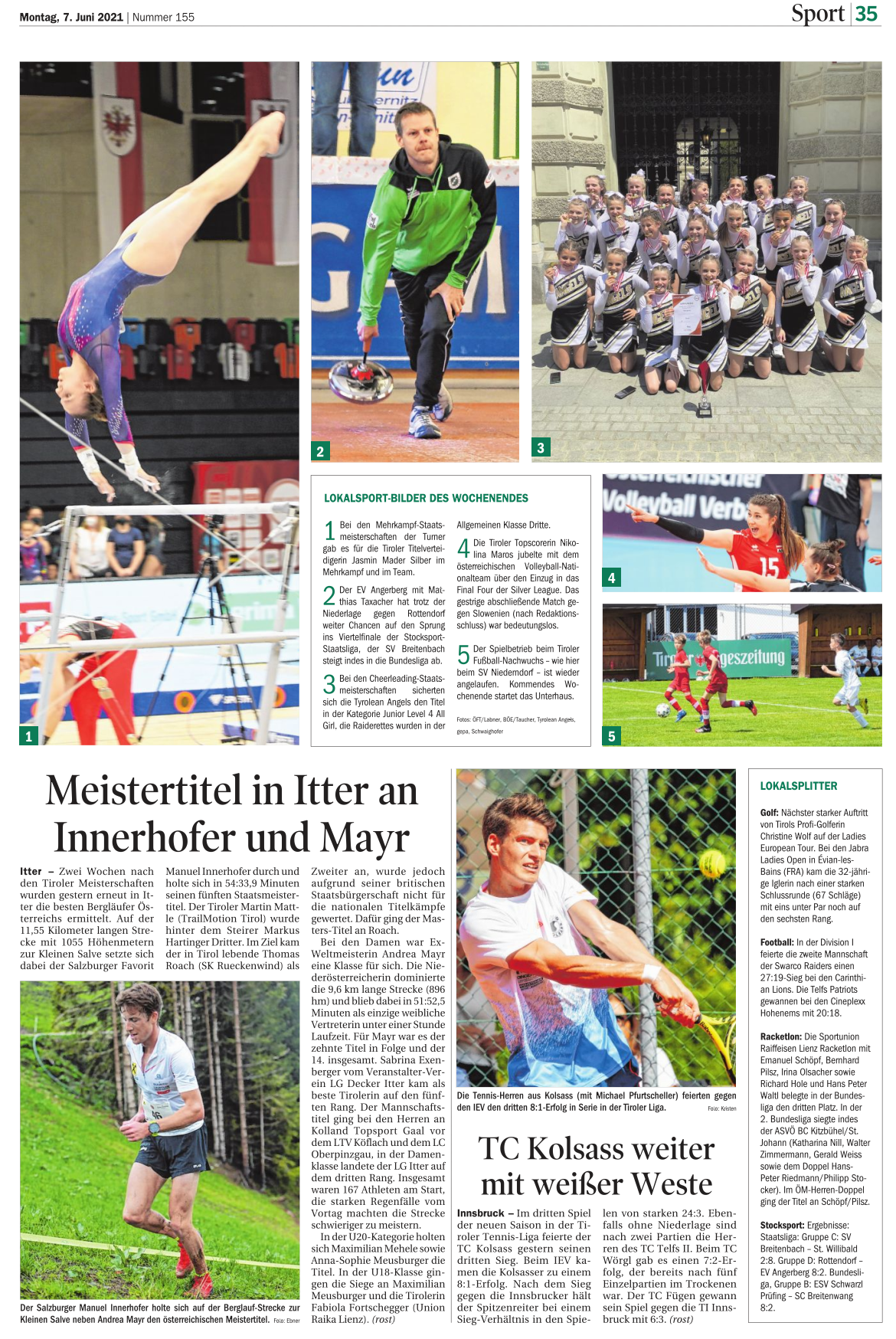 Bericht TT vom 07.06.2021 – SL und BL Ergebnisse Runde 5 und 6
